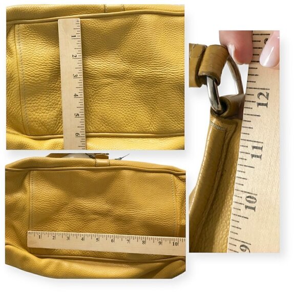 Prada yellow tumbled Daino‎ leather shoulder bag, Large - Picture 14 of 16